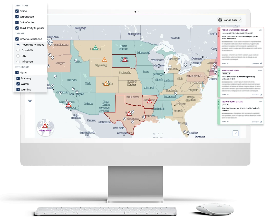 PHC biological-risk map
